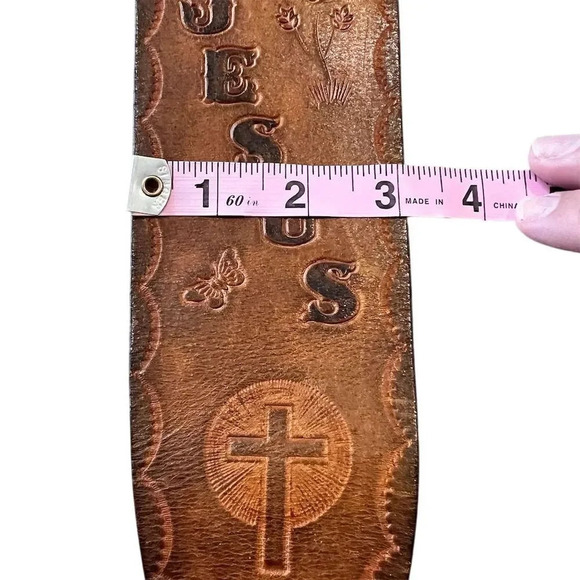 Singing for Jesus Leather Guitar Strap Adjustable Music Accessory - Picture 5 of 9